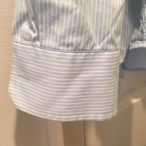 Banana republic blue white stripe non iron classic - Picture 4 of 4